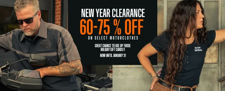 NEW YEAR CLEARANCE 60-75 % OFF SELECT MOTORCHOTHES